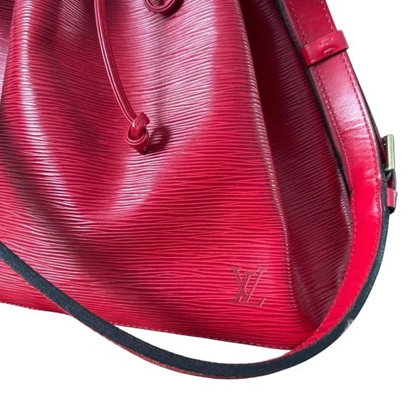 Louis Vuitton Red Epi Leather Bucket Bag